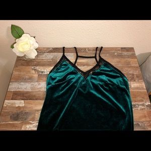 Sexy Green Velvet Bodysuit